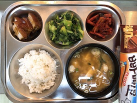 8.31:보리밥,청국장찌개,동파육,청경채볶음,무말랭이무침,아이스크림