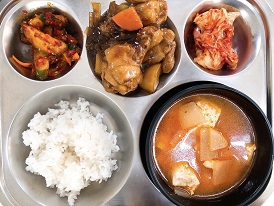 6.20:쌀밥,순두부국,안동찜닭,오이무침,배추김치